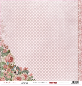 Single-sided Paper Set Butterflies - Tenderness (12*12–190GSM), 10 Sheet Pack