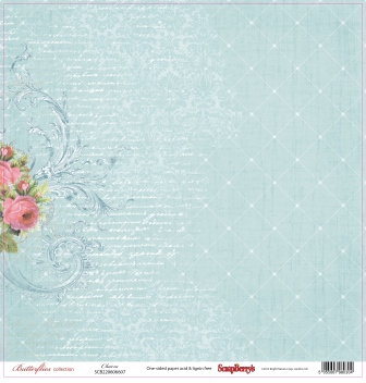 Single-sided Paper Set Butterflies - Charm (12*12–190GSM), 10 Sheet Pack