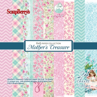 Mother's Treasure- Paper Set 6x6 190gsm (24 sheets per pack)