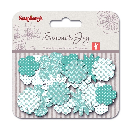 Paper printed blossoms Summer Joy, Flowering vine 24 pcs