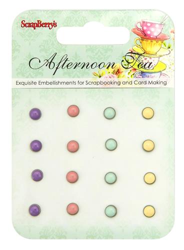 Enamel brads Afternoon Tea, 16 pcs