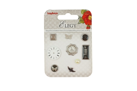 Set of decorative brads Elegy
