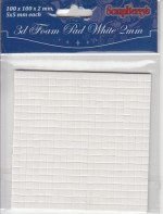 Glue foam squares 5*5*2mm WHITE