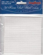 Glue foam squares 5*5*1mm WHITE