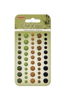 Adhesive gems faceted 50pcs/5colors Wind of Travel 1