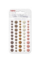 Adhesive gems faceted 50pcs/5colors For Wedding 2