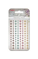 Adhesive pearls 120pcs/4 colors, French Journey