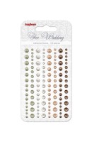 Adhesive pearls 120pcs/4 colors, For Wedding 2