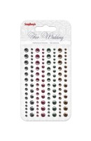 Adhesive gems 120pcs/4 colors, For Wedding