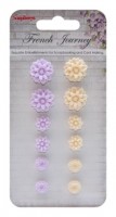 Set of chrysanthemums, French Journey 1 (resin)