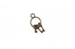 Metal charms set SMALL KEYS 13*27mm, 10pcs, bundle