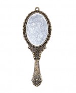 Metal charms set VINTAGE MIRROR 74*27mm, 5pcs