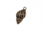 Metal charms set SEASHELL 13*26mm, 10pcs, bundle