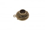 Metal charms set TEATIME 23*27mm, 10pcs