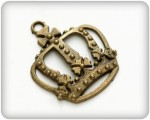 Metal charms set BIG CROWN 28*34mm, 5pcs (clr 30)