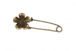 Metal pins set FLORAL 19*55mm, 5pcs, bundle