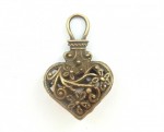 Metal charms set MAGIC HEART 31*20mm, 10pcs, bundle