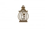 Metal charms set ROUND BIRDCAGE 32*20mm, 10pcs, bundle