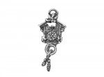 Metal charms set COCKOO-CLOCK 20*13mm, 10pcs