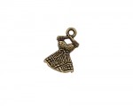 Metal charms set NICE DRESS 22*15mm, 10pcs, bundle