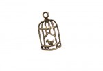 Metal charms set SMALL BIRDCAGE 27*14mm, 10pcs, bundle