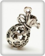 Metal charms set MAGIC BAG 24*12mm, 10pcs
