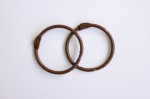 Album metal rings 35mm BROWN, 2pcs