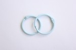 Album metal rings 30mm BLUE, 2pcs