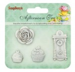 Set polymer items Afternoon Tea. Tea-party