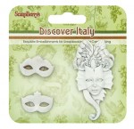 Set of polymer items Discover Italy. Venice
