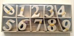 Papier-Mache Numbers 0-9 (Box 9x22cm, Numbers – 4cm) (10 Piece per Number Set)