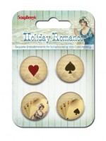 Set of decorative metal elements Holiday Romance No. 3