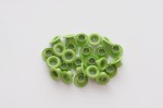 Set of eyelets 4.8 mm, 25 pcs, yellow-orange
