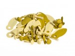 Photo holders with brads 4,7 mm 24 pcs, yellow-olive