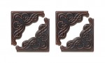 Set of corners, bronze