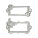 Set of frames, matte silver