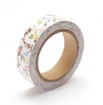 Cotton tape with floral print №25 15mm*4m SCB490038