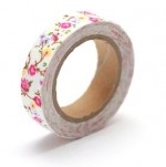 Cotton tape with floral print №21 15mm*4m SCB490045