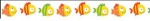 Craft/Washi Tape, Basik&Co. Fishes-1 (15mm*8m)