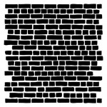Stencil Brickwork 15,2*15,2cm thickness 0,31mm
